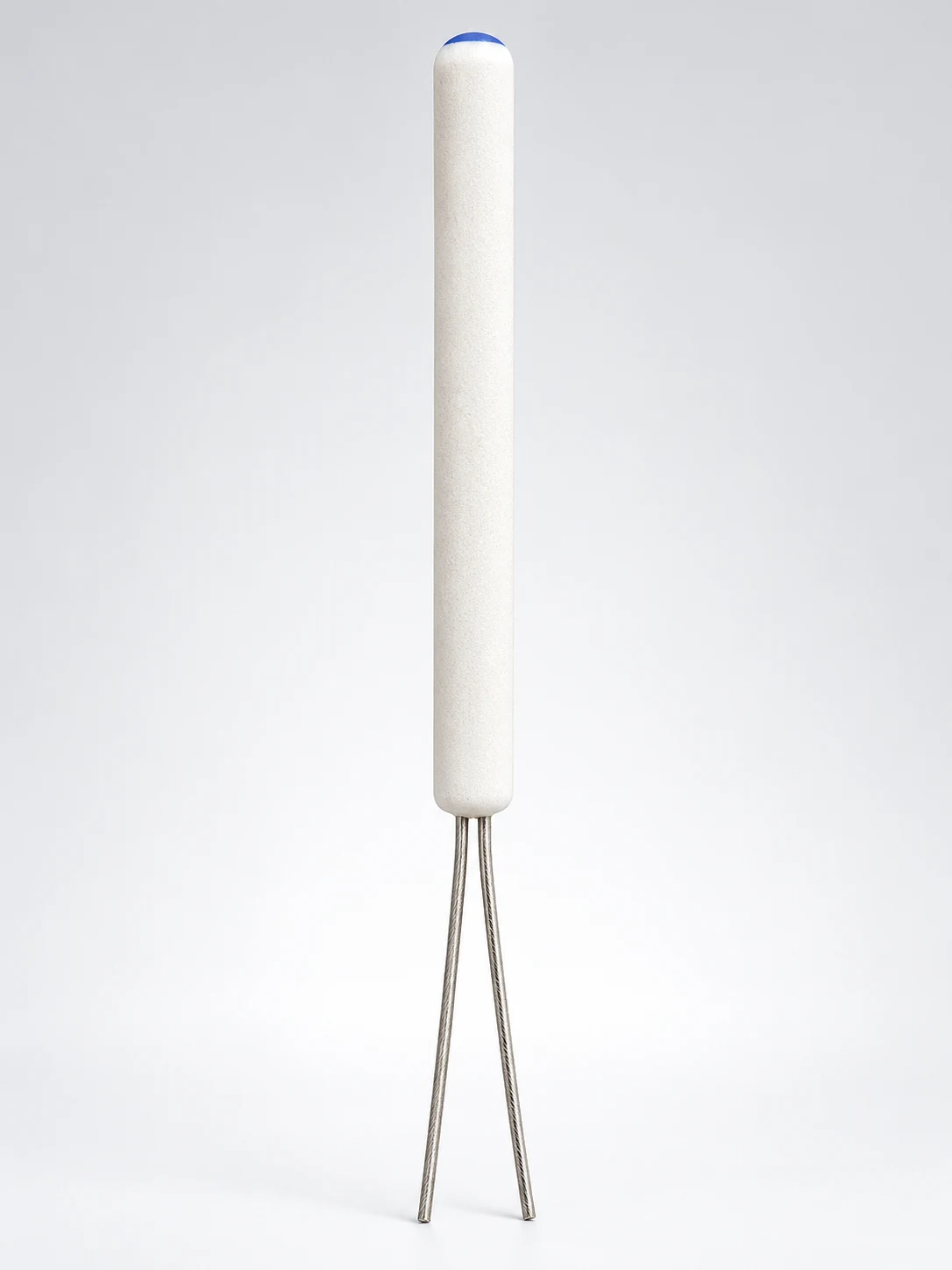 Ceramic-encapsulated wire-wound RTD element with two leads