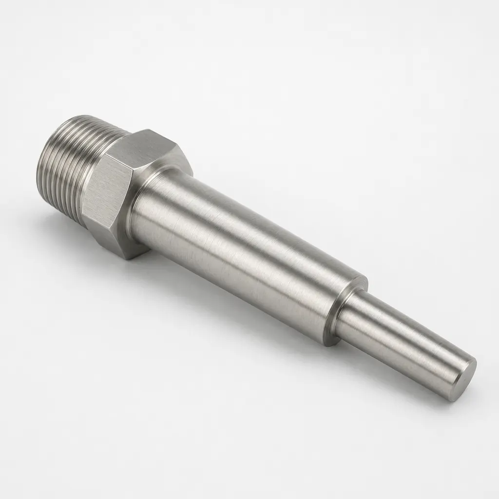 Threaded stepped thermowell