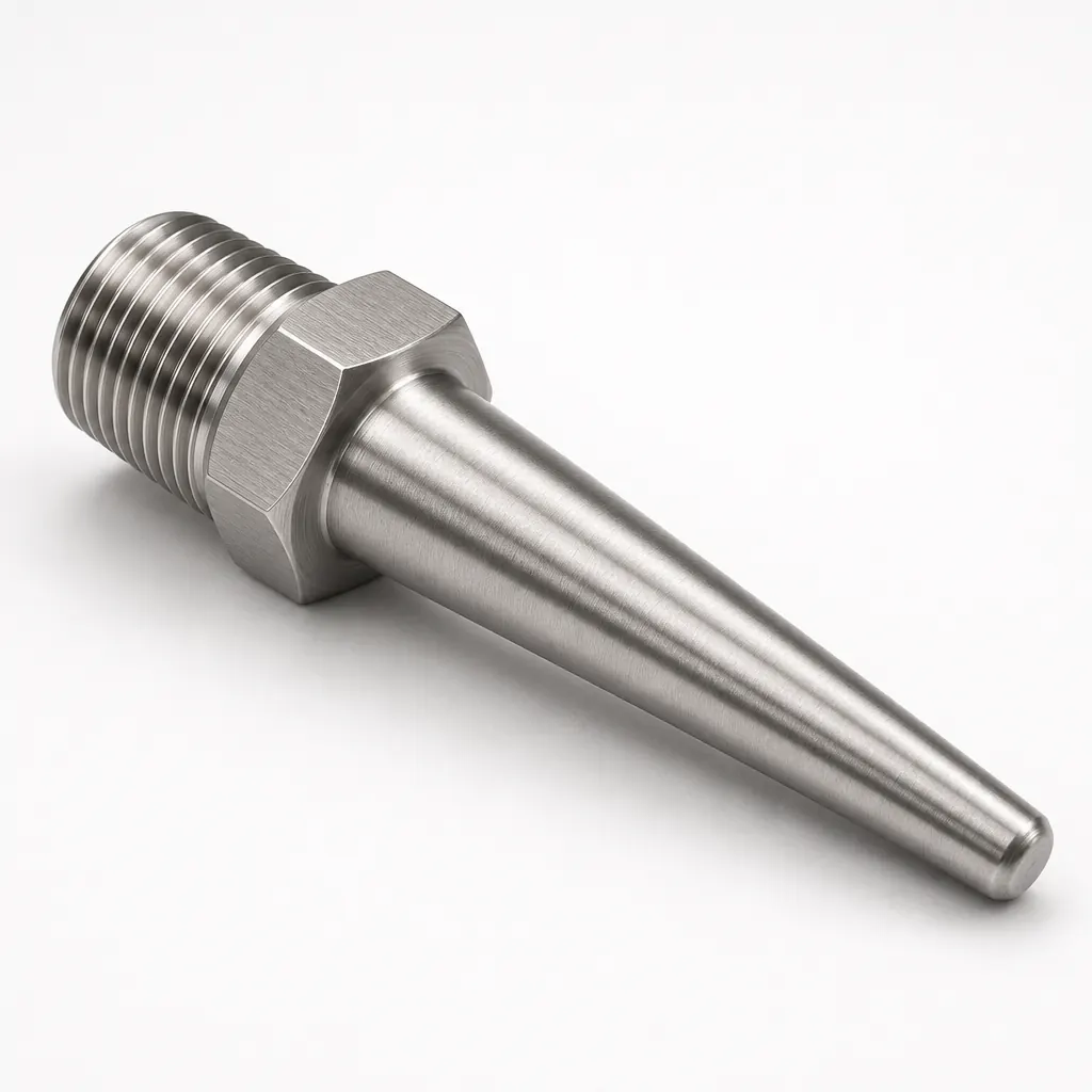 Threaded tapered thermowell