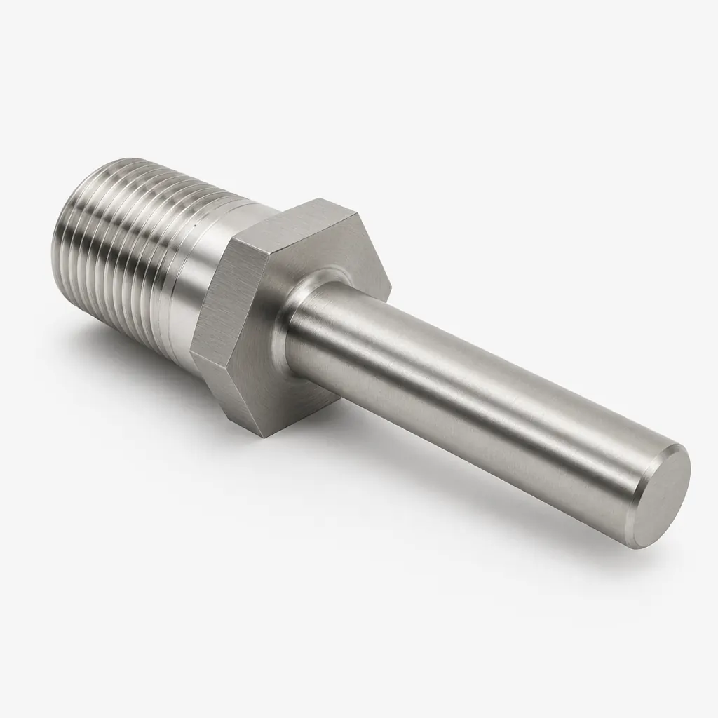Wrench flat thermowell