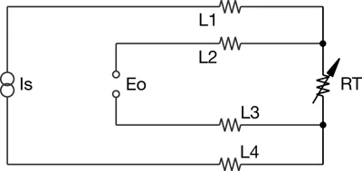 4-wire RTD circuit diagram